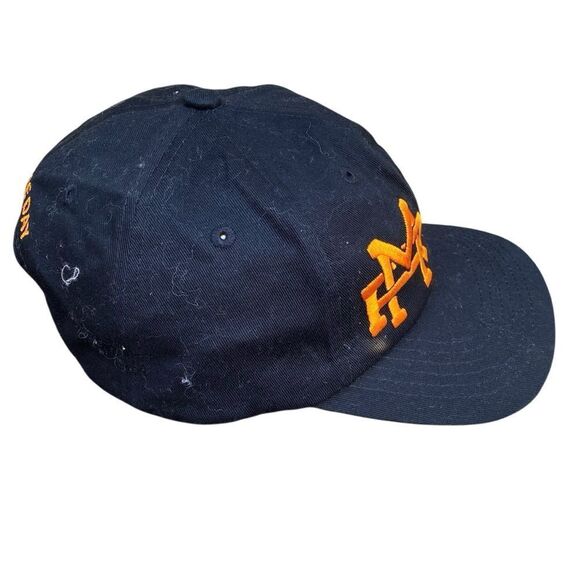 New Urban Outfitters UO MRKT Market Black/Orange Embroidered Baseball Hat/Cap OS - Picture 2 of 5